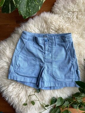 J.Crew Light Blue Chino Shorts Size 00 Re-Imagined Stretch Cotton